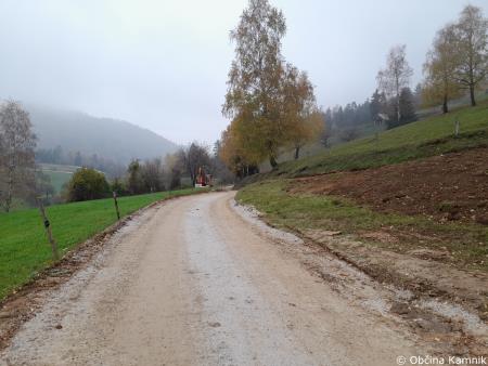 Dela za asfaltiranje cestišča Velika Lašna